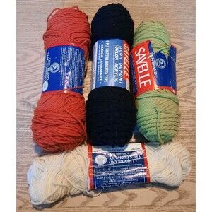 Lot Of 4- Lion Brand Sayelle Yarn - Multiple Colors